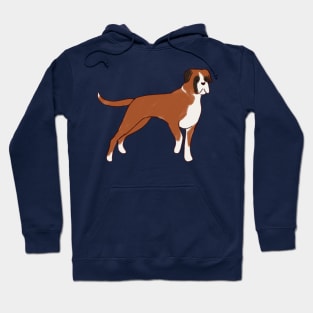 boxer dog illustration Hoodie